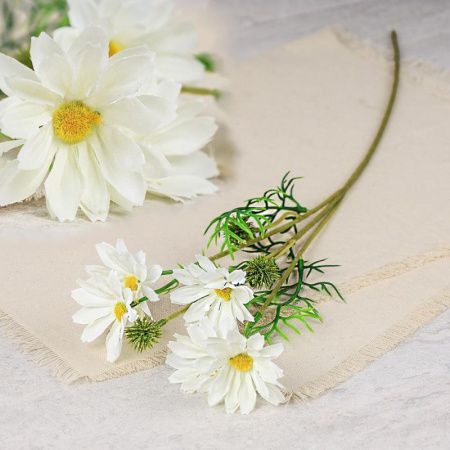 Цветы искусственные Ромашка 65см пластик MNY-03 (40/400)