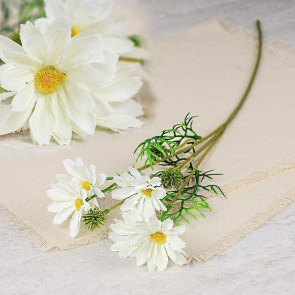 Цветы искусственные Ромашка 65см пластик MNY-03 (40/400)