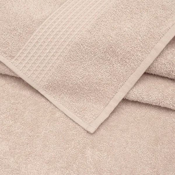 Набор полотенец махровых 6пр 30*60см*2/50*80см*2/70*130см*2 Самур кремовый, беж. 360гр м4030_45