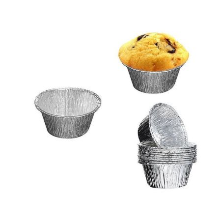 Форма для выпечки маффинов одноразовая алюминий набор 6шт D7,5см (144/400)