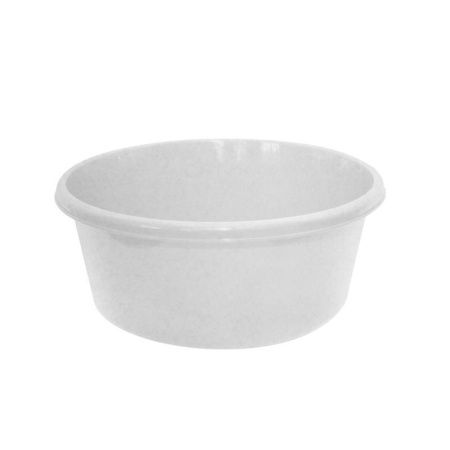 Таз 11л 36,2*14,9*36,2см пластик белый круглый (10)