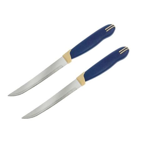 Ножи набор 2шт 11/22см нерж.сталь синий (600) JC-15545