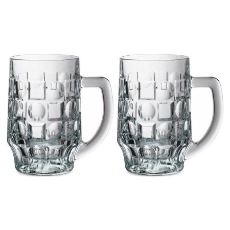 Кружки пивные набор 2шт 500мл стекло ПАБ Б55289 (6)