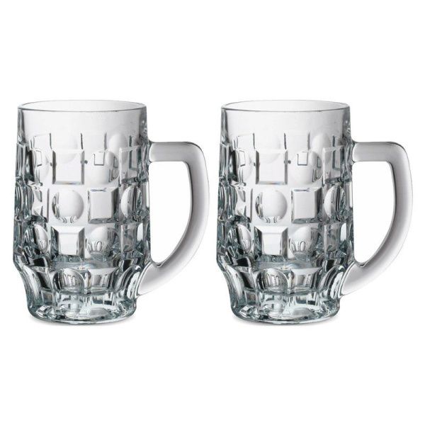 Кружки пивные набор 2шт 500мл стекло ПАБ Б55289 (6)
