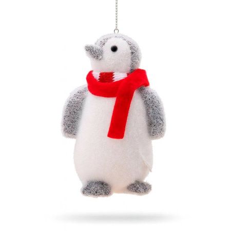 Игрушка новогодняя на елку ПИНГВИН 11*7*6см пенопласт ZR35-12776/JC-16928 (288)