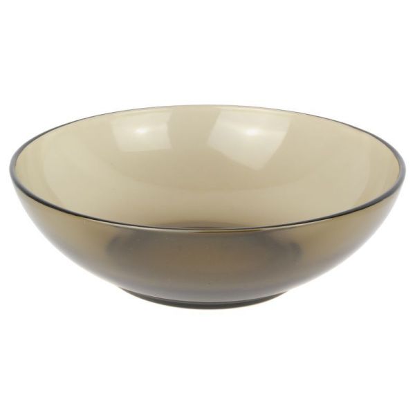 Салатник 850мл 20см стекло BASILICO дымка (6)