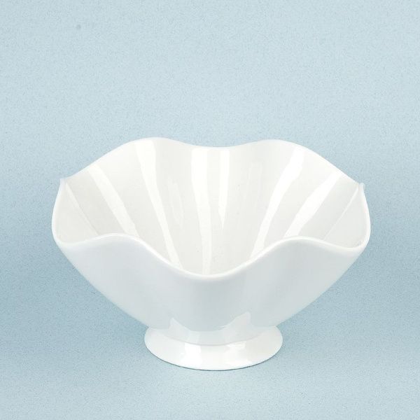 Салатник 16*16*9,5см фарфор МАРШМЕЛЛОУ на ножке (6/24)