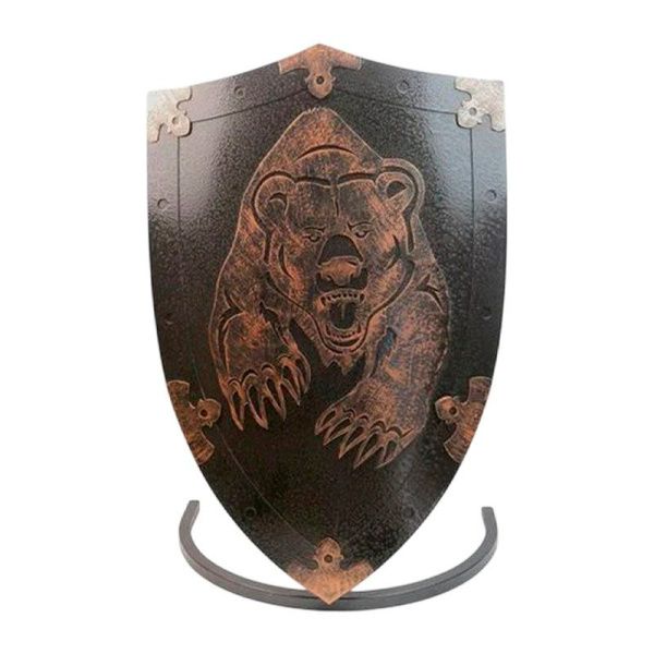 Подставка для шампуров Щит Медведь с лапами 12*43*61,5см сталь  (1)