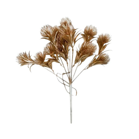 Украшение новогоднее Ветка золотая 35см JC-16846 (600)