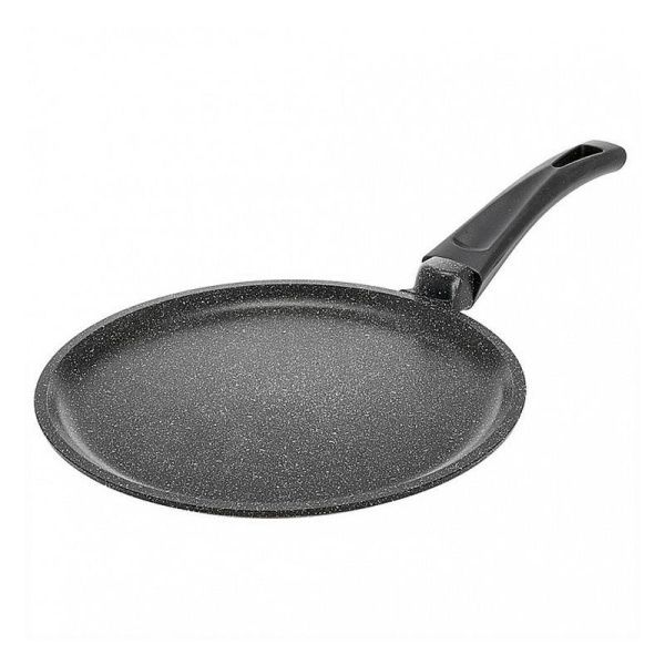 Сковорода блинная 24см алюминий АП ОРИОН ручка soft-touch Мрамор (10)