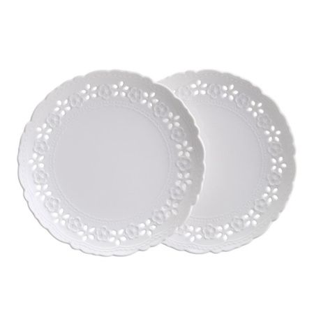 Тарелки мелкие набор 2шт 20*2см фарфор Style десертные (18)