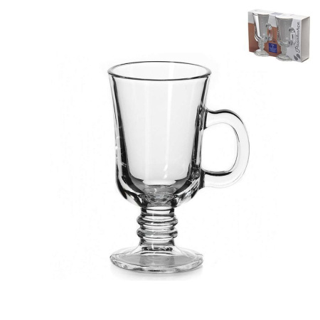 Кружки набор 2шт 215мл стекло ПАБ (12)
