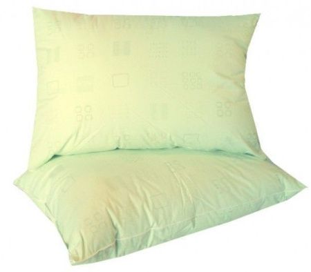 Подушка 50*70см (файбер, бамбук, 2х камерный стеганный чехол из сатина) в сумке ВЫВОД (4/6)