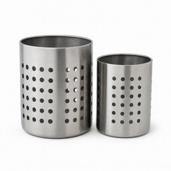 Подставки для столовых приборов набор 2шт (13,5*11/11,5*9,5см) металл JC-18152 (60)