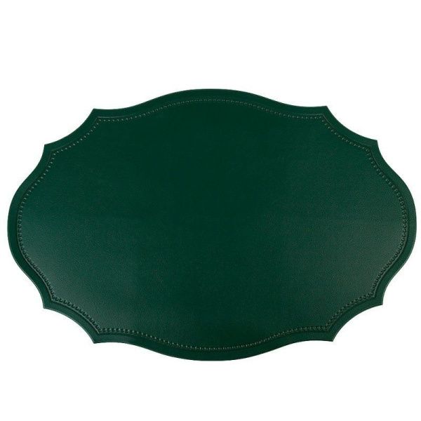 Салфетка сервировочная 45*30см полиуретан Экокожа зеленая (4/240)