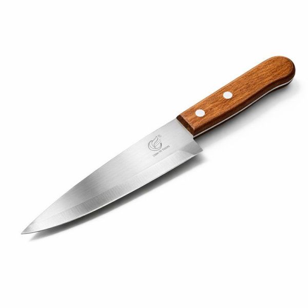 Нож кухонный 13,5см нерж.сталь с деревянной ручкой (480)