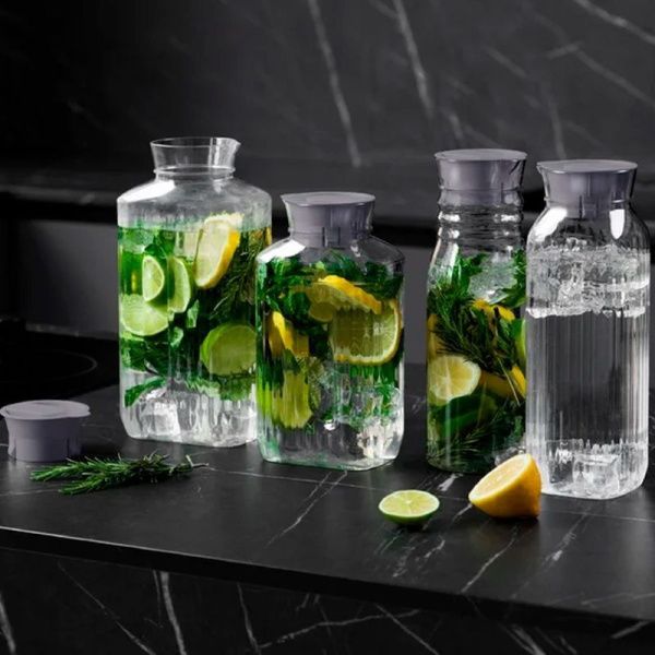 Кувшин 1,4л пластик TREND серый металлик (12)