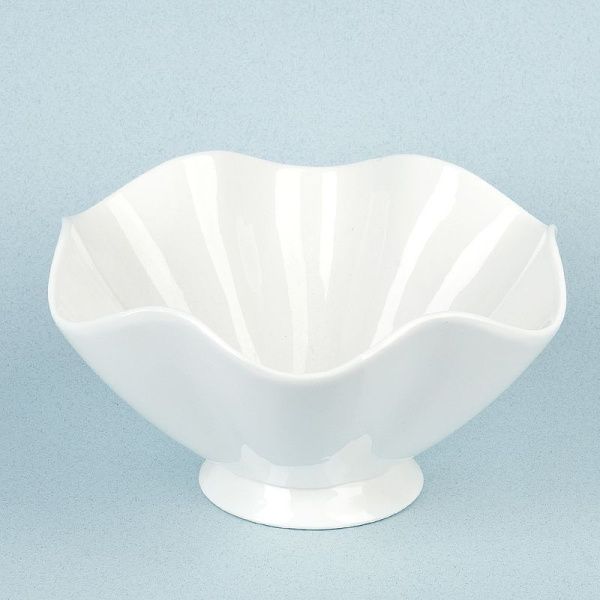 Салатник на ножке 20*20*12см фарфор МАРШМЕЛЛОУ (5/20)