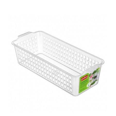 Корзинка универсальная 31,5*13*8,5см пластик бесцветный (32)