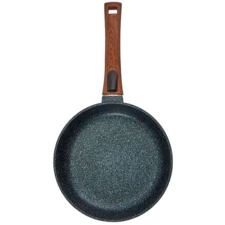 Сковорода-сотейник 26см алюминий АП МЕГАЛИТ 18 стекл.крышка съем.ручка soft-touch Гранит (4)