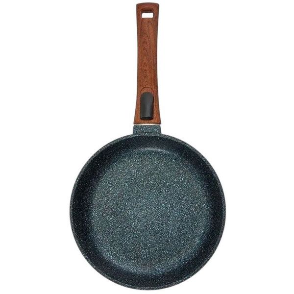 Сковорода-сотейник 26см алюминий АП МЕГАЛИТ 18 стекл.крышка съем.ручка soft-touch Гранит (4)