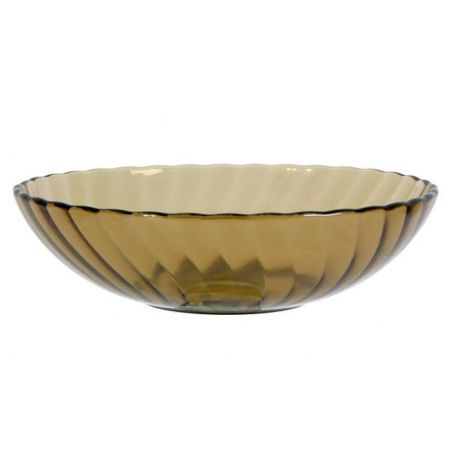 Тарелка глубокая 750мл 19см стекло ELICA дымка (6/24)