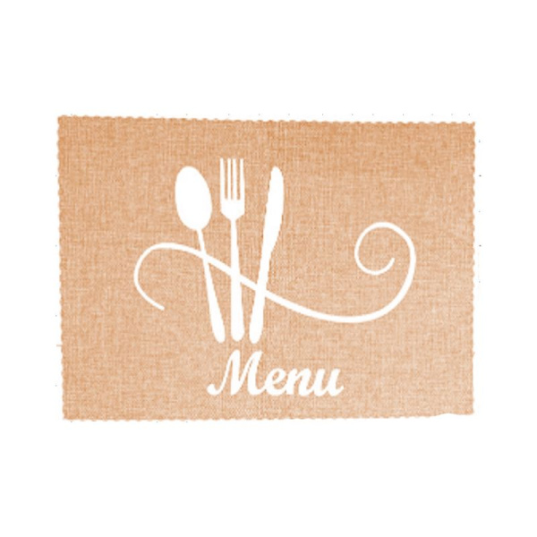 Салфетка сервировочная 44*29см ПВХ MENU бежевая JC-15484 (300)