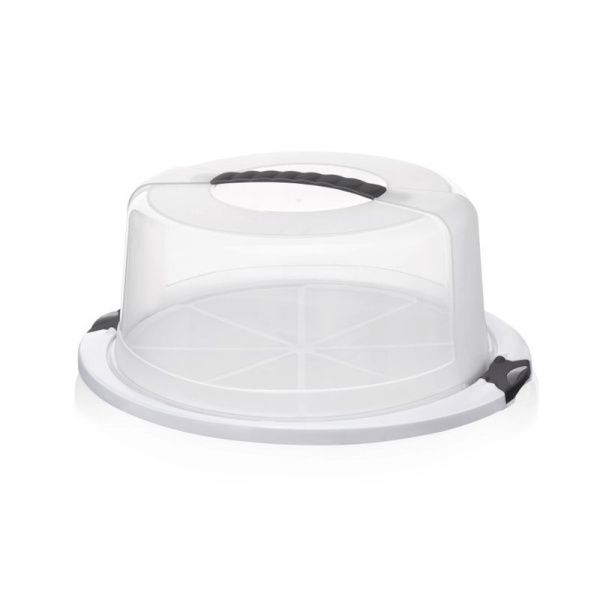 Подставка для торта с защелками 39*34*16см пластик (6)