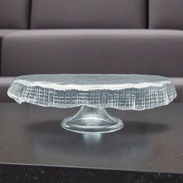 Тортовница 26,5*8,5см стекло IVV Diamante на ножке (12)