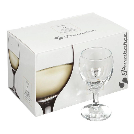 Бокалы для вина белого набор 6шт 175мл стекло БИСТРО (4)