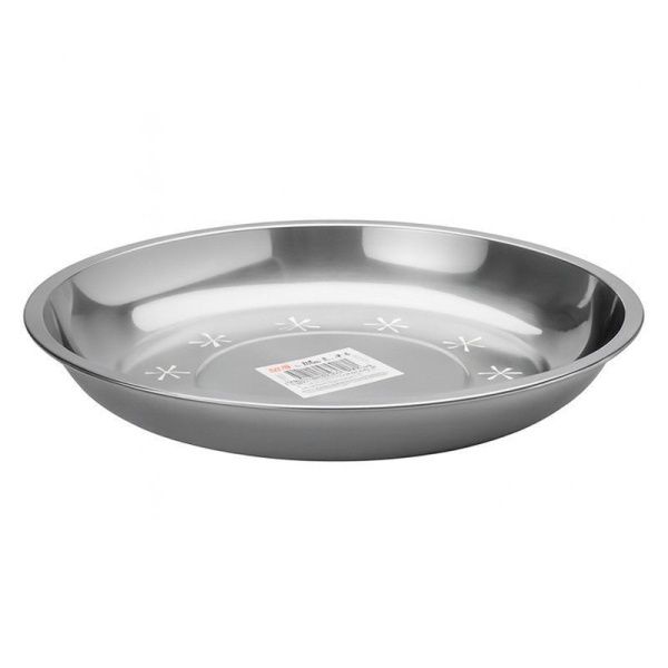 Тарелка 24см,h 2,5см металл JC-18141 (400)