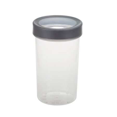 Емкость для сыпучих продуктов 1,1л пластик ОПТИМ графитовый (6)