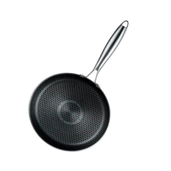 Сковорода 24см h5,3см 2,3л нерж.сталь АП 3 ply Медовые соты GH-1849 (8)