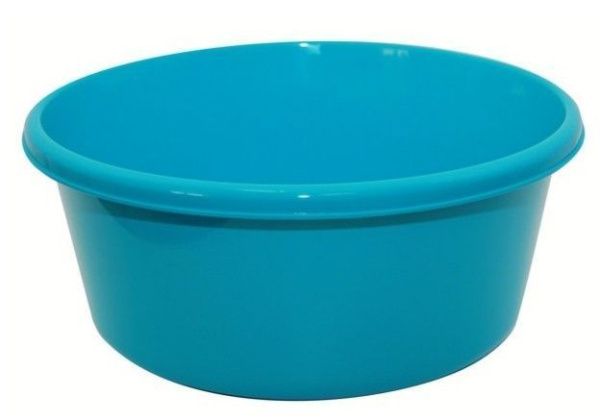 Таз 14л 40,5*15,2*40,5см пластик бирюза круглый (5)