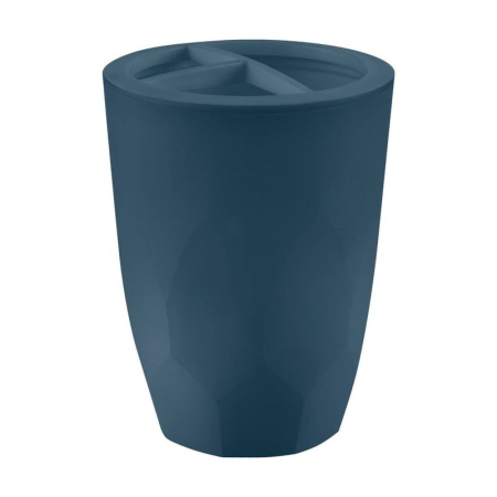 Стакан для зубных щеток 7,8*10,5см пластик KeeРlex Light космический серый (24)