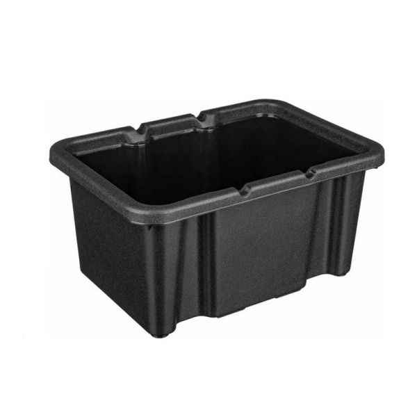 Ящик для хранения 330*230*160мм пластик ХОББИ черный без крышки (30)