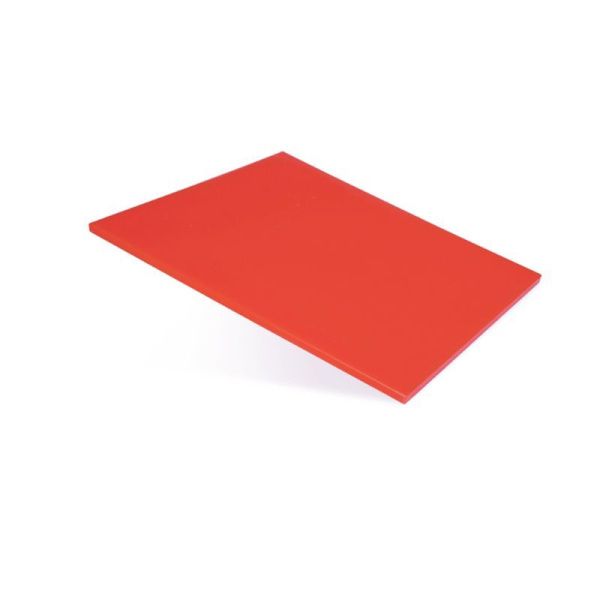 Доска разделочная 400*300*12мм пластик красная (10)