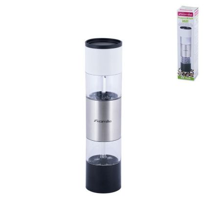 Мельница для специй 22*5,5см нерж.сталь/акрил двухсторонняя арт. 7020 (36)