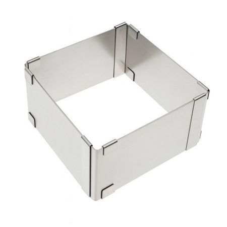 Форма для выпечки с регулировкой квадрат, 15-28см, высота 8см WPT-42