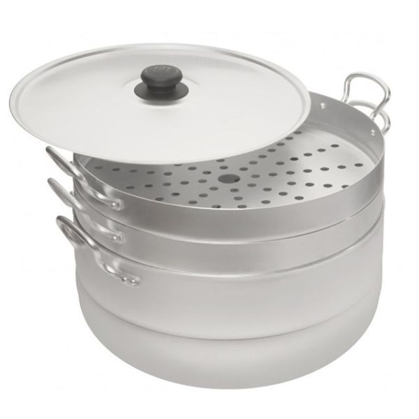 Мантоварка 3 уровневая 13л алюминий КЛАССИКА 18133 (1)