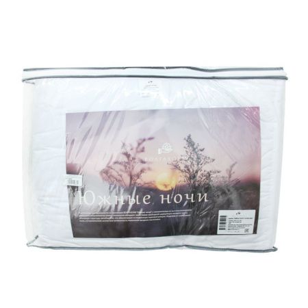 Одеяло евро облегченное заменитель лебяжьего пуха (пл.150), ткань-100% п/э ЮЖНЫЕ НОЧИ 200*215