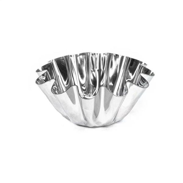 Форма для кекса 12,2*4,6см белая жесть вес 42г КФ-07.000 (112)