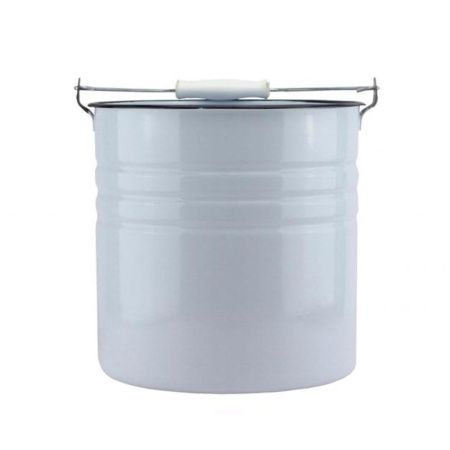 Ведро 12л эмаль титановый рябчик без крышки 20-1024 (2)