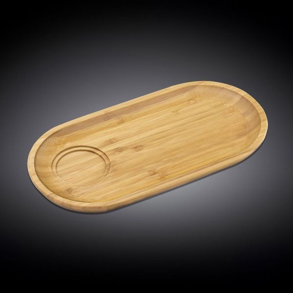 Блюдце 30,5*15см бамбук овальное WL-771119/A (6/48)