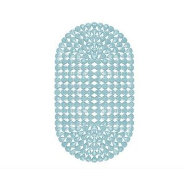 Коврик противоскользящий 38*67 ПВХ КАПЛЯ дымчато-голубой (10)