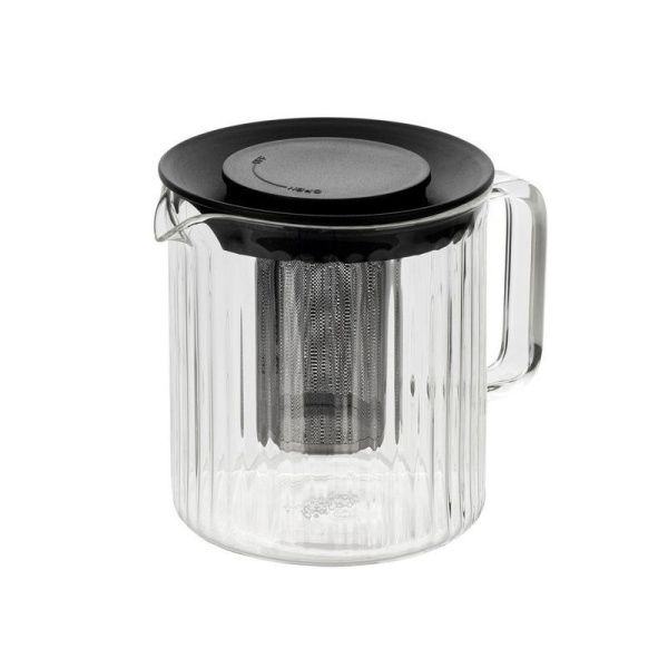 Чайник заварочный 1000мл стекло АЙН с мет.ситом (12)