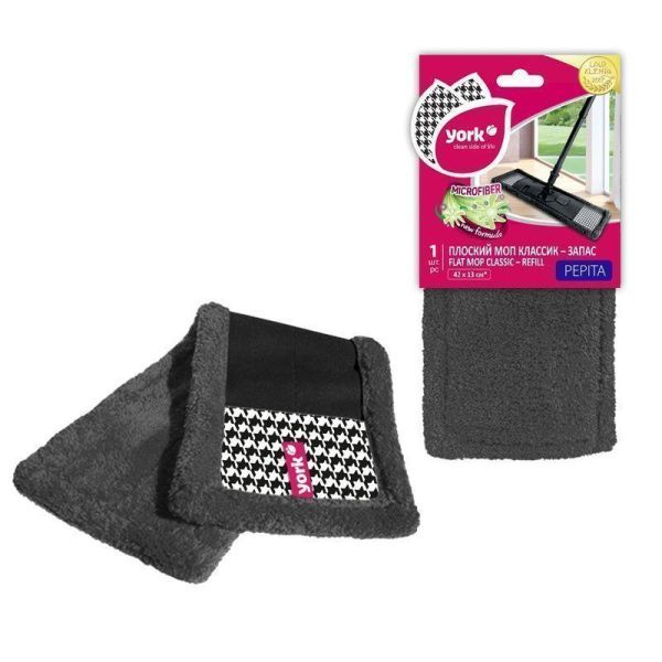 Насадка для швабры 42*13см микрофибра ПЕПИТА Классик плоская YORK (48)