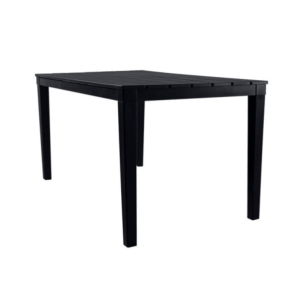 Стол прямоугольный 140*80см на 4-х опорах h70см пластик ПРОВАНС шоколадный (1)