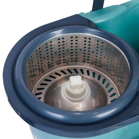 Комплект для влажной уборки пластик (ведро с мет.отжимом, швабра 128см, 2.насадки) EDX-456 (25)