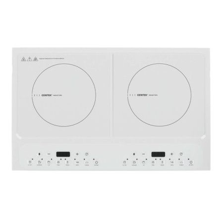 Плитка индукционная стеклокерам. Centek CT-1514 белая 3500Вт, 8мощн, 7прогр,таймер, LED-дисплей (2)
